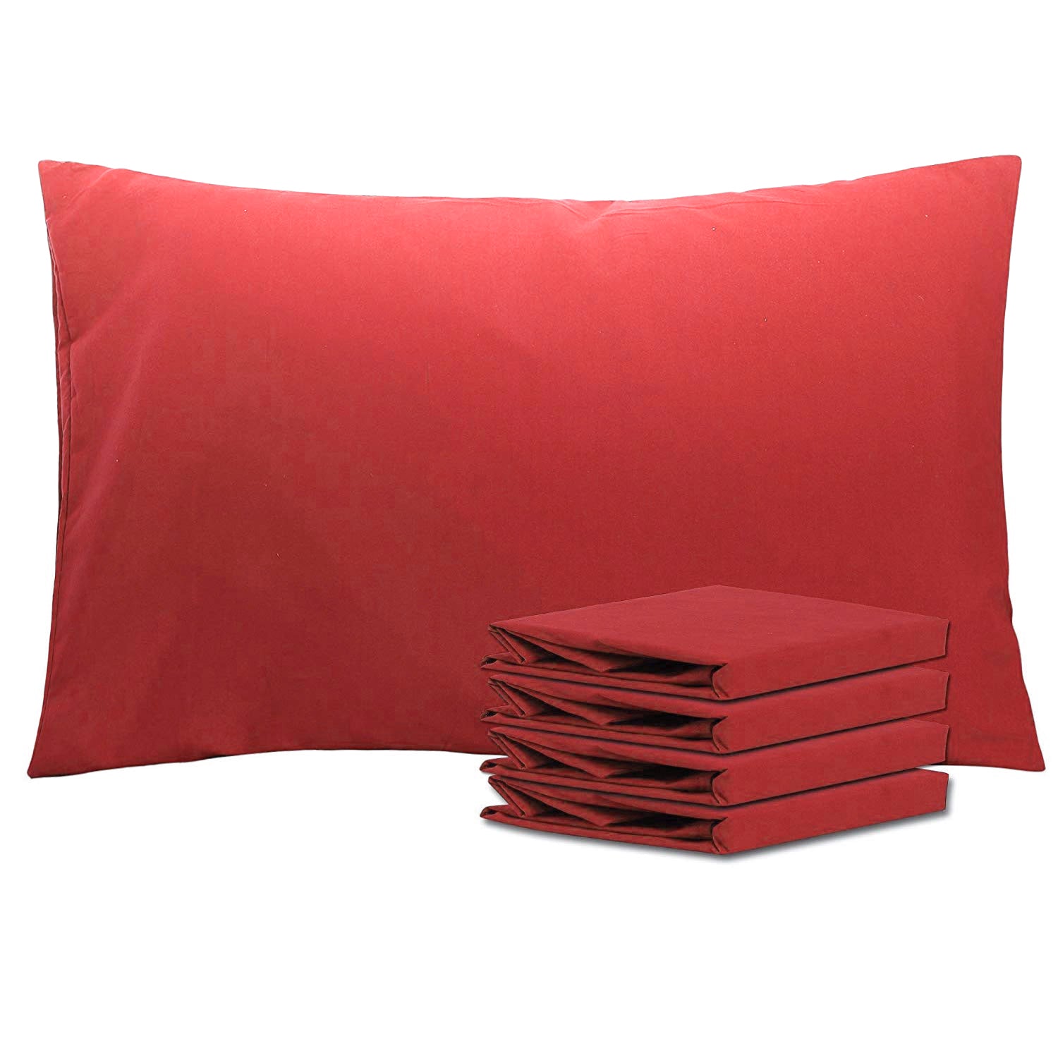 2-Pack Standard Pillowcases – Soft Brushed Microfiber, Wrinkle & Fade Resistant