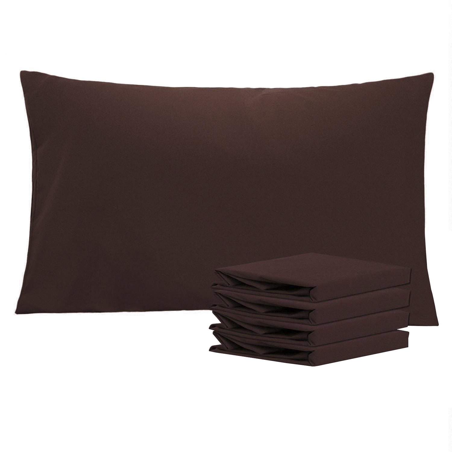 2-Pack Standard Pillowcases – Soft Brushed Microfiber, Wrinkle & Fade Resistant