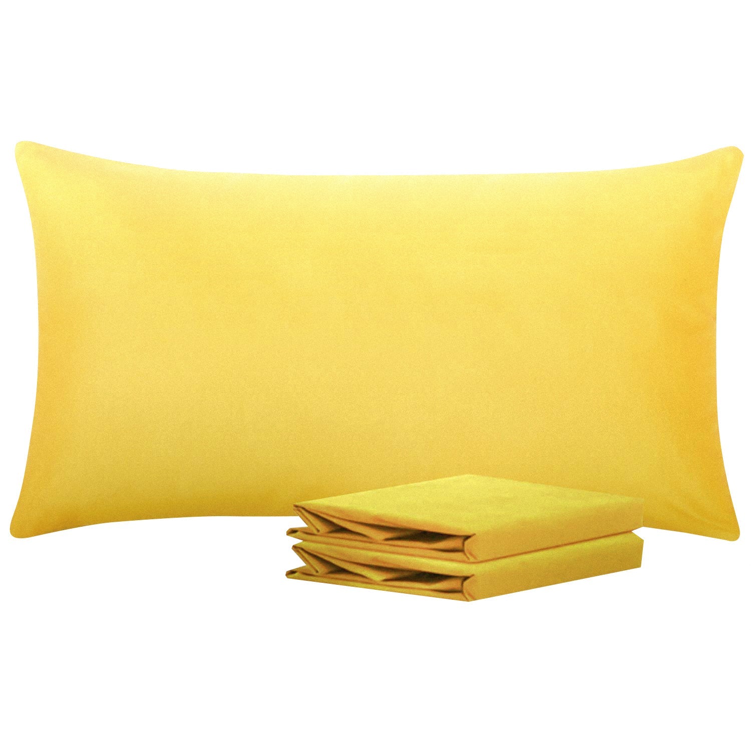 2-Pack Standard Pillowcases – Soft Brushed Microfiber, Wrinkle & Fade Resistant