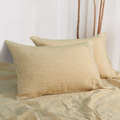 French Linen Pillowcases - 2 Pack, Breathable & Cooling, Envelope Closure