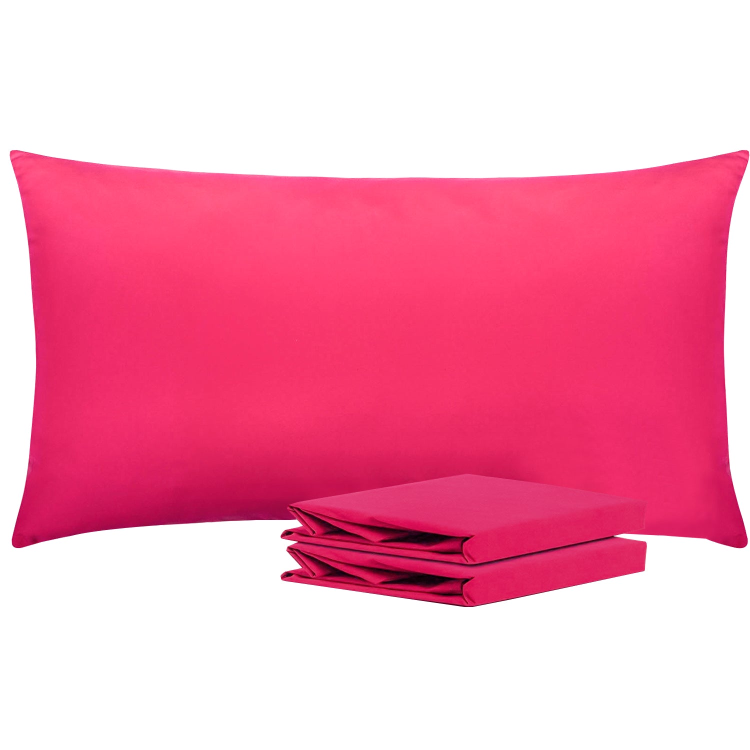 2-Pack Standard Pillowcases – Soft Brushed Microfiber, Wrinkle & Fade Resistant