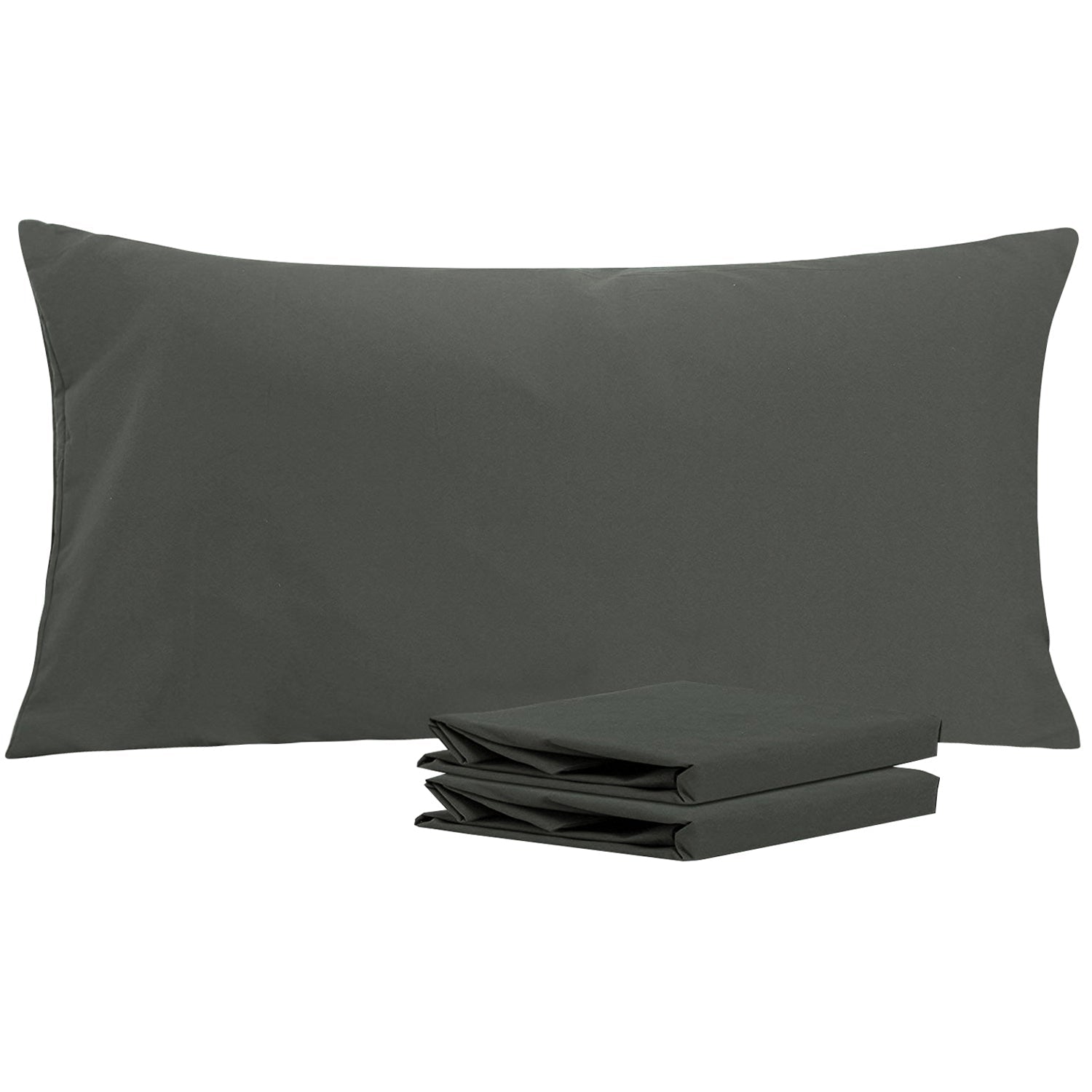 2-Pack Standard Pillowcases – Soft Brushed Microfiber, Wrinkle & Fade Resistant