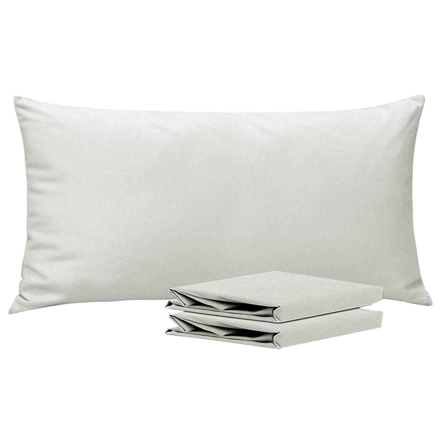 2-Pack Standard Pillowcases – Soft Brushed Microfiber, Wrinkle & Fade Resistant