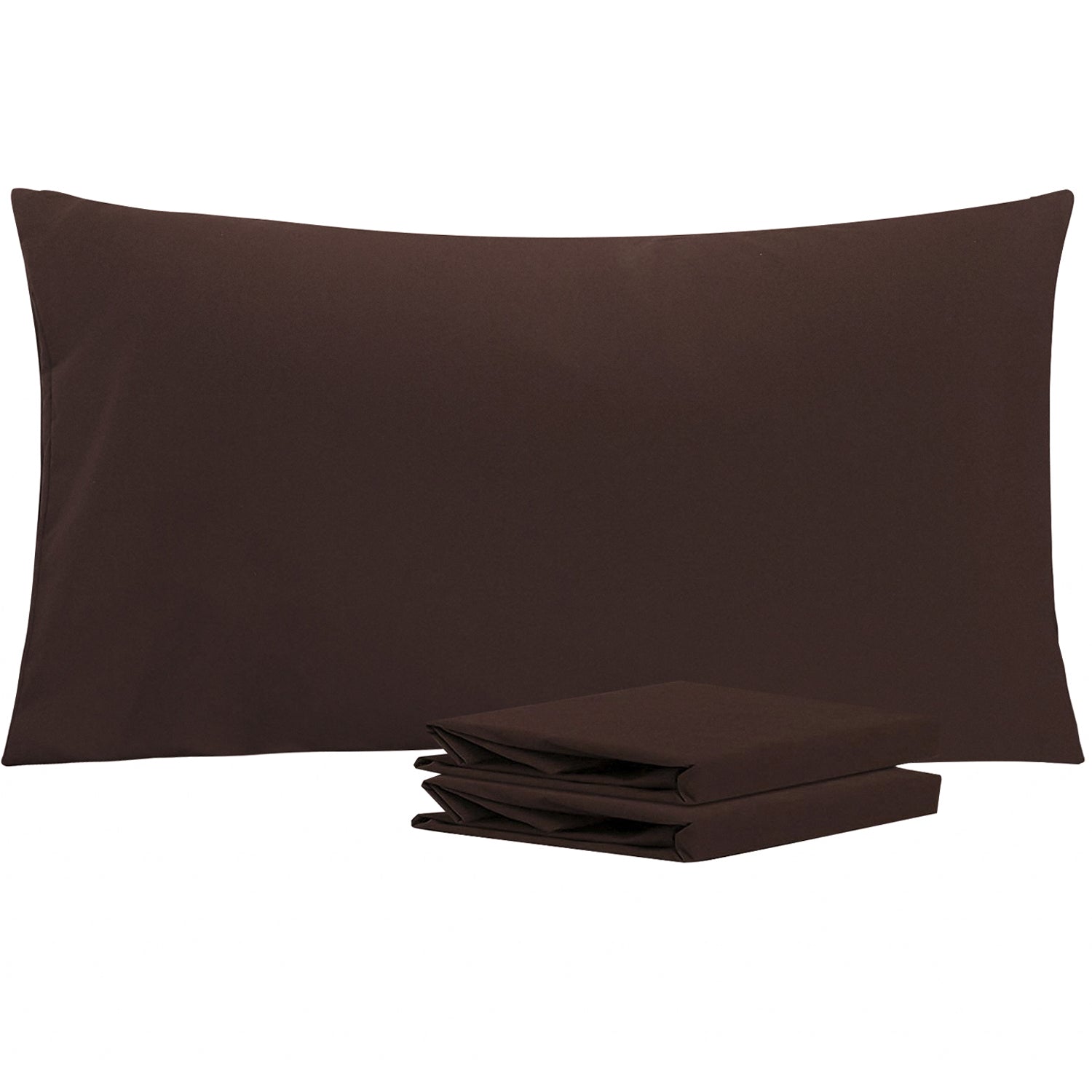 2-Pack Standard Pillowcases – Soft Brushed Microfiber, Wrinkle & Fade Resistant