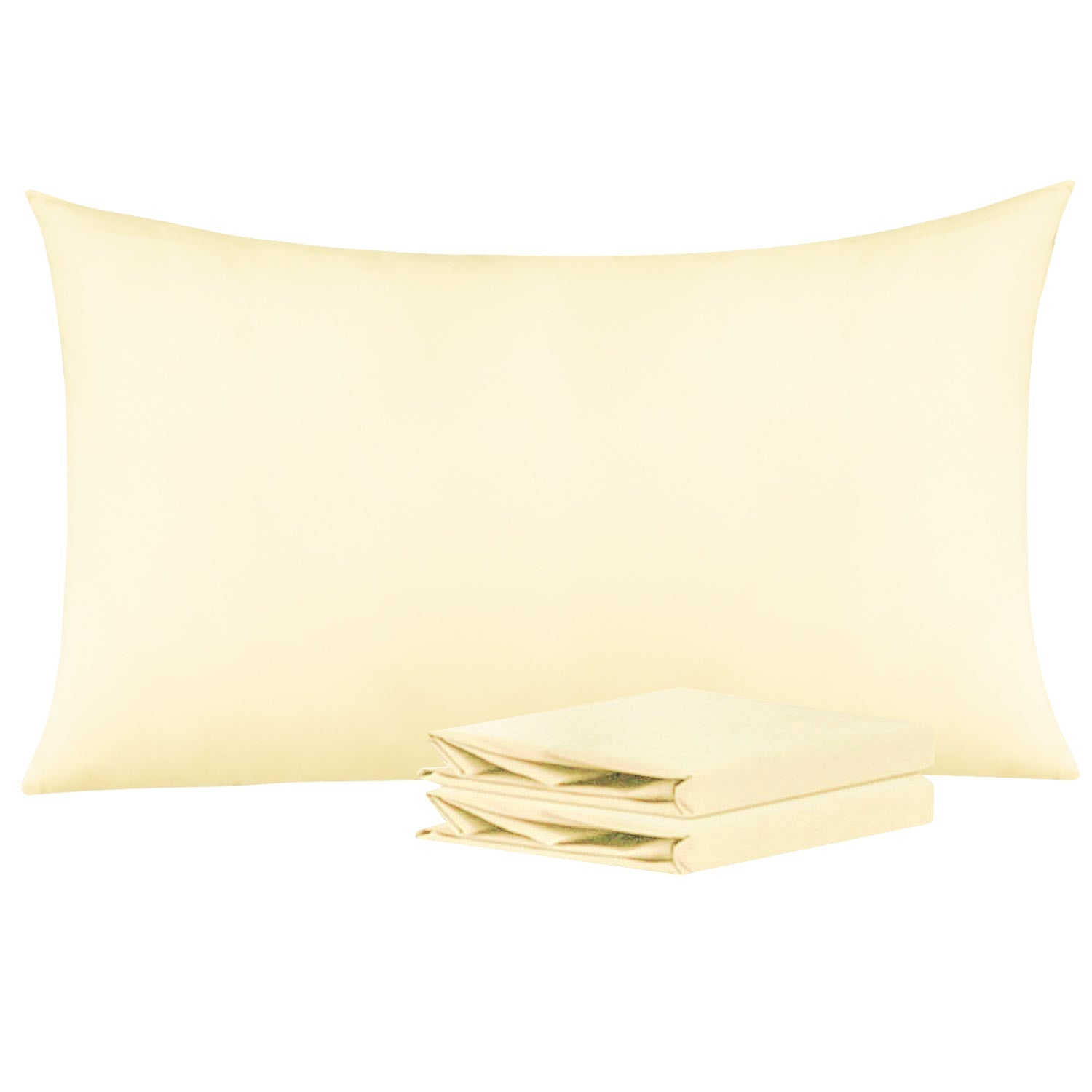 2-Pack Standard Pillowcases – Soft Brushed Microfiber, Wrinkle & Fade Resistant