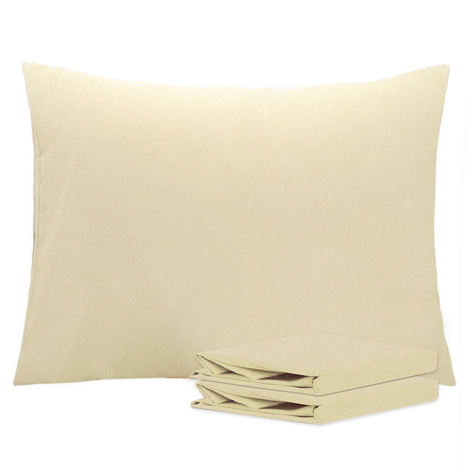2-Pack Standard Pillowcases – Soft Brushed Microfiber, Wrinkle & Fade Resistant