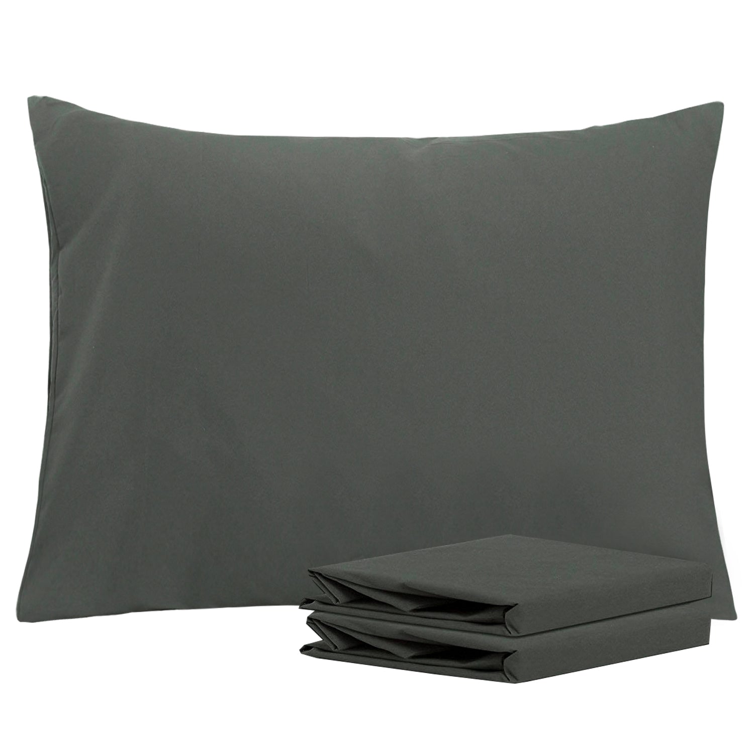 2-Pack Standard Pillowcases – Soft Brushed Microfiber, Wrinkle & Fade Resistant
