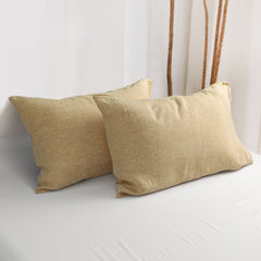 French Linen Pillowcases - 2 Pack, Breathable & Cooling, Envelope Closure