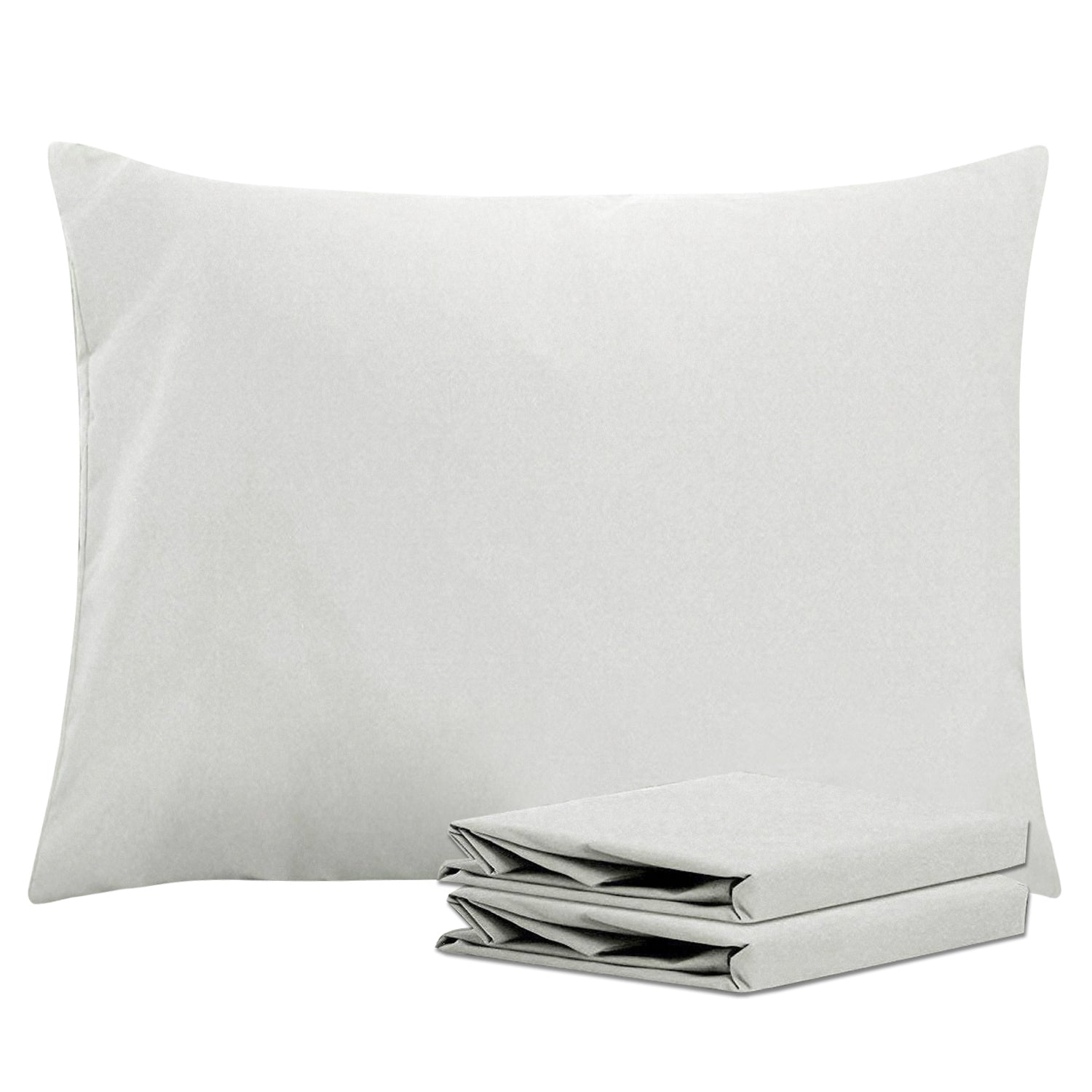2-Pack Standard Pillowcases – Soft Brushed Microfiber, Wrinkle & Fade Resistant