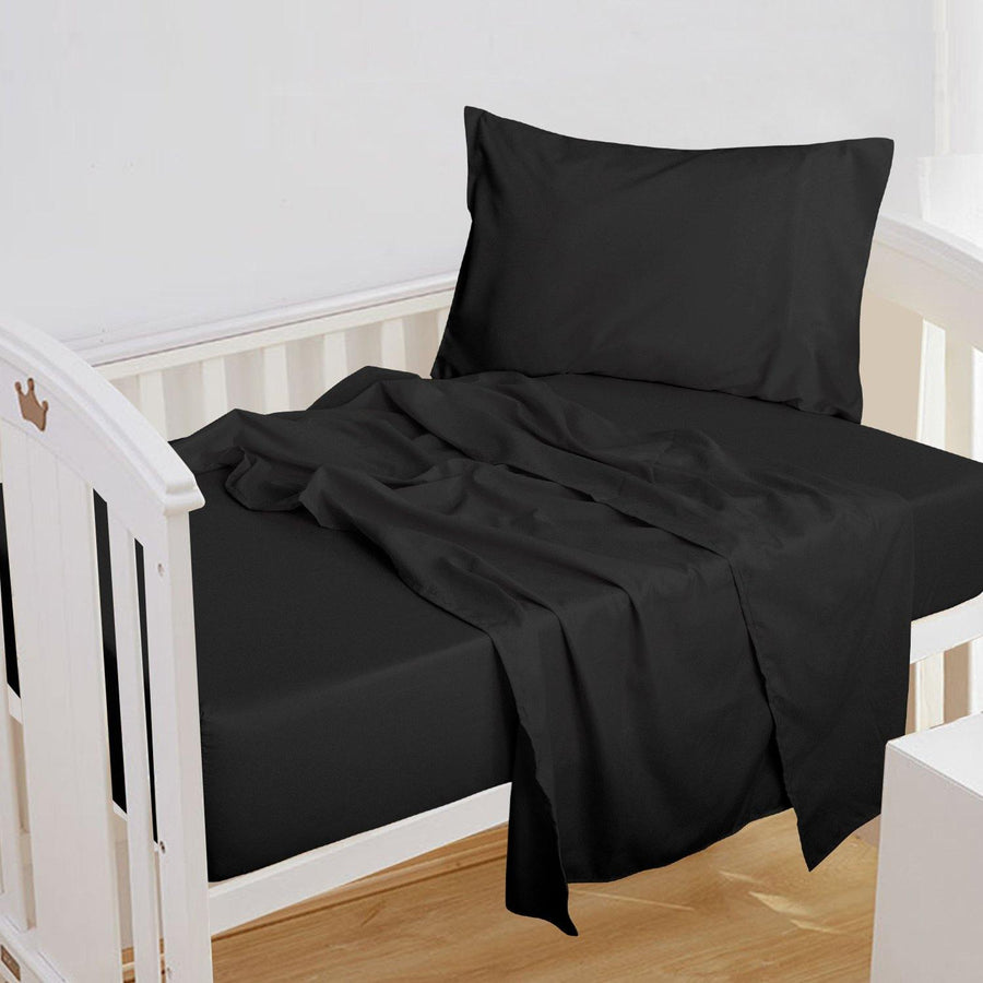 3 Pieces Solid Color Microfiber Toddler Sheet Set product image by Fasiano