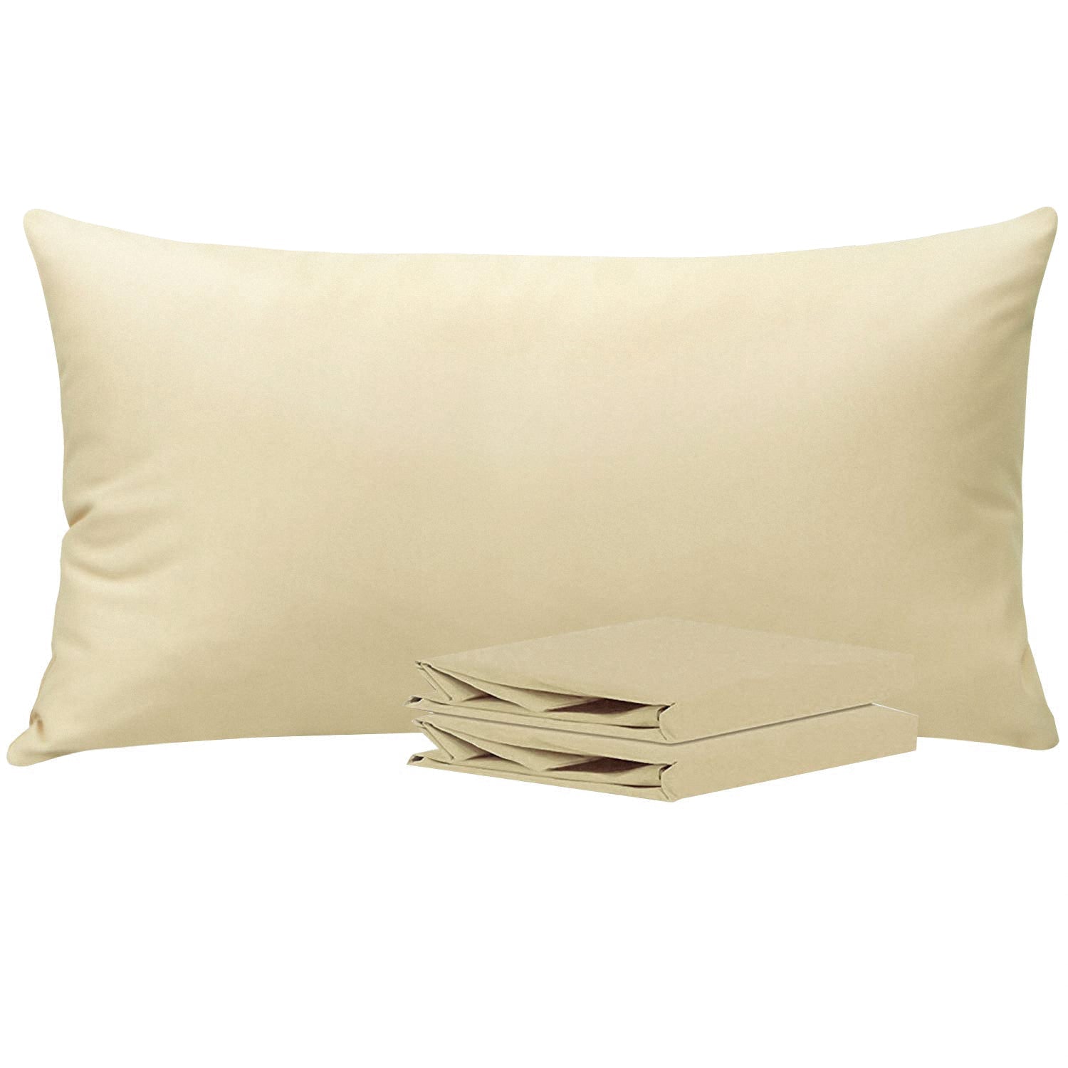 2-Pack Standard Pillowcases – Soft Brushed Microfiber, Wrinkle & Fade Resistant