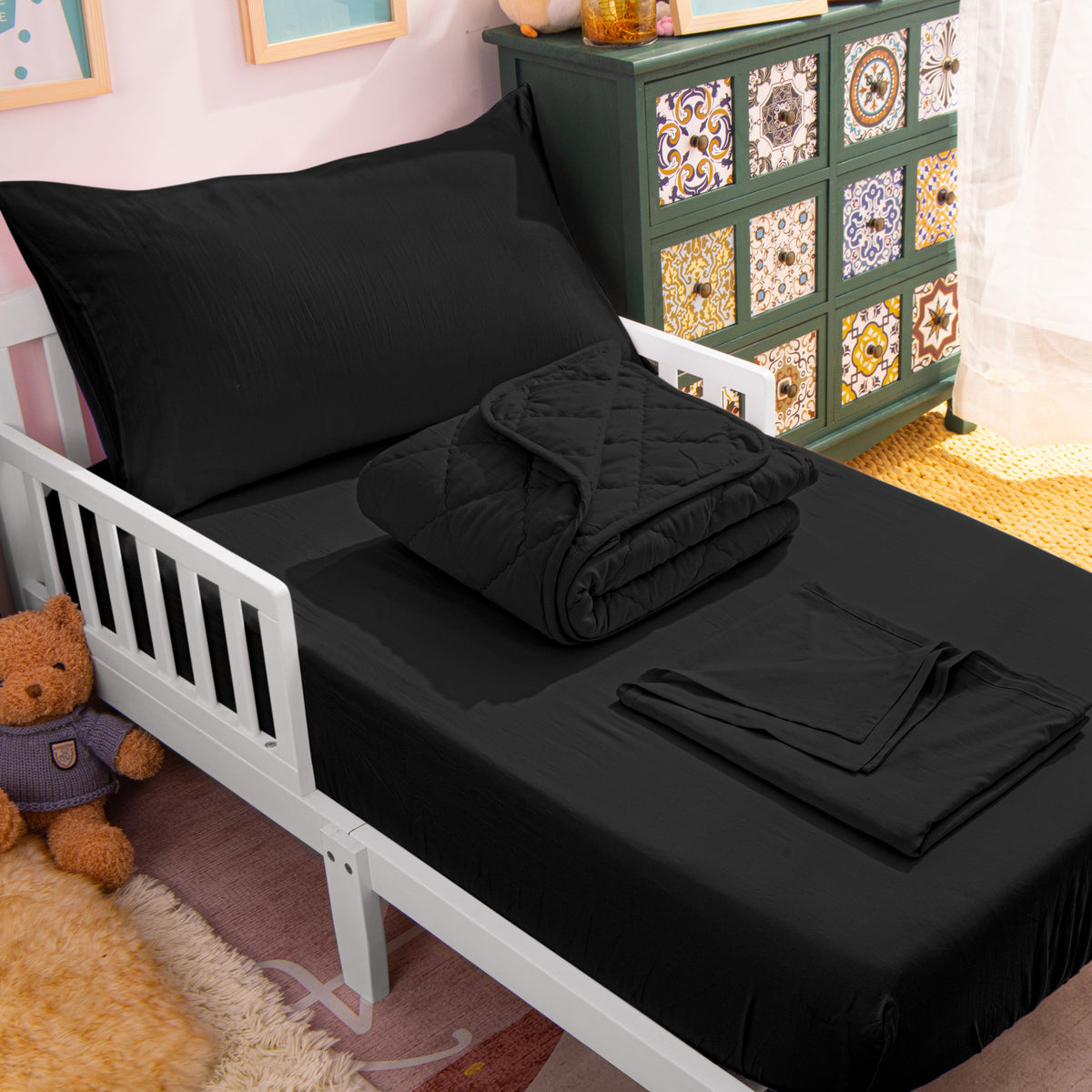 4 Pieces Soft Toddler Bedding Set|NTBAY?? - NTBAY