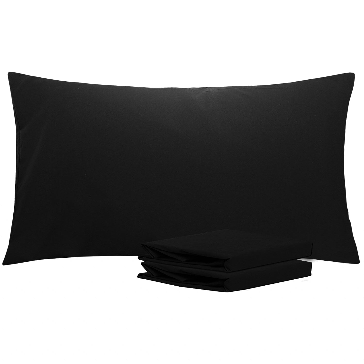 2-Pack Standard Pillowcases – Soft Brushed Microfiber, Wrinkle & Fade Resistant