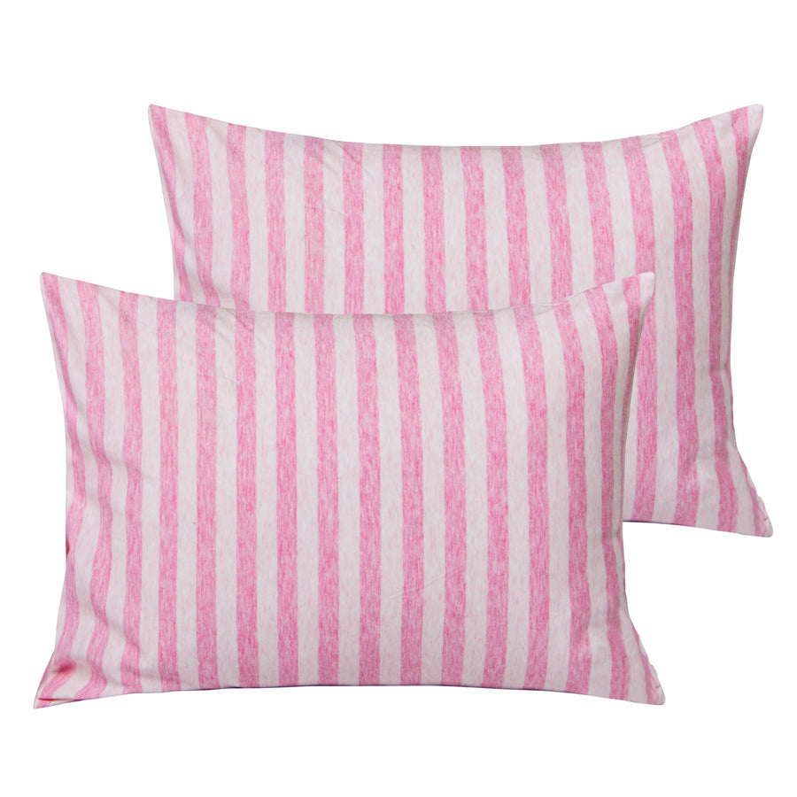 2 Pack Cotton Jersey Knit Stripe Toddler Travel Pillowcases product image by Fasiano