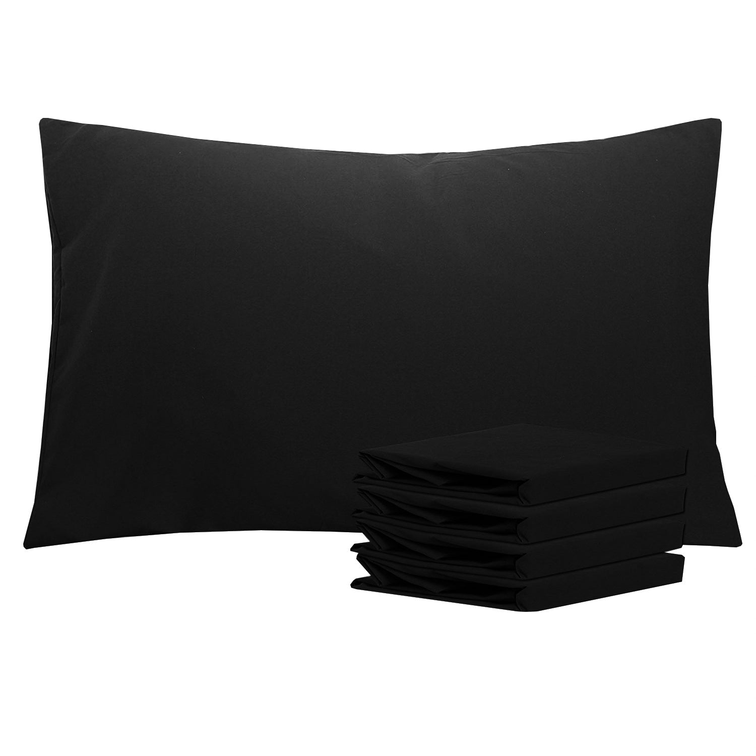 2-Pack Standard Pillowcases – Soft Brushed Microfiber, Wrinkle & Fade Resistant