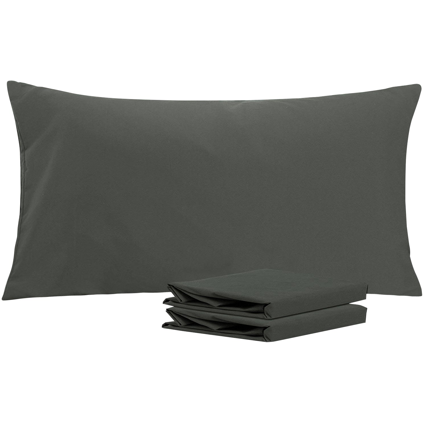 2-Pack Standard Pillowcases – Soft Brushed Microfiber, Wrinkle & Fade Resistant
