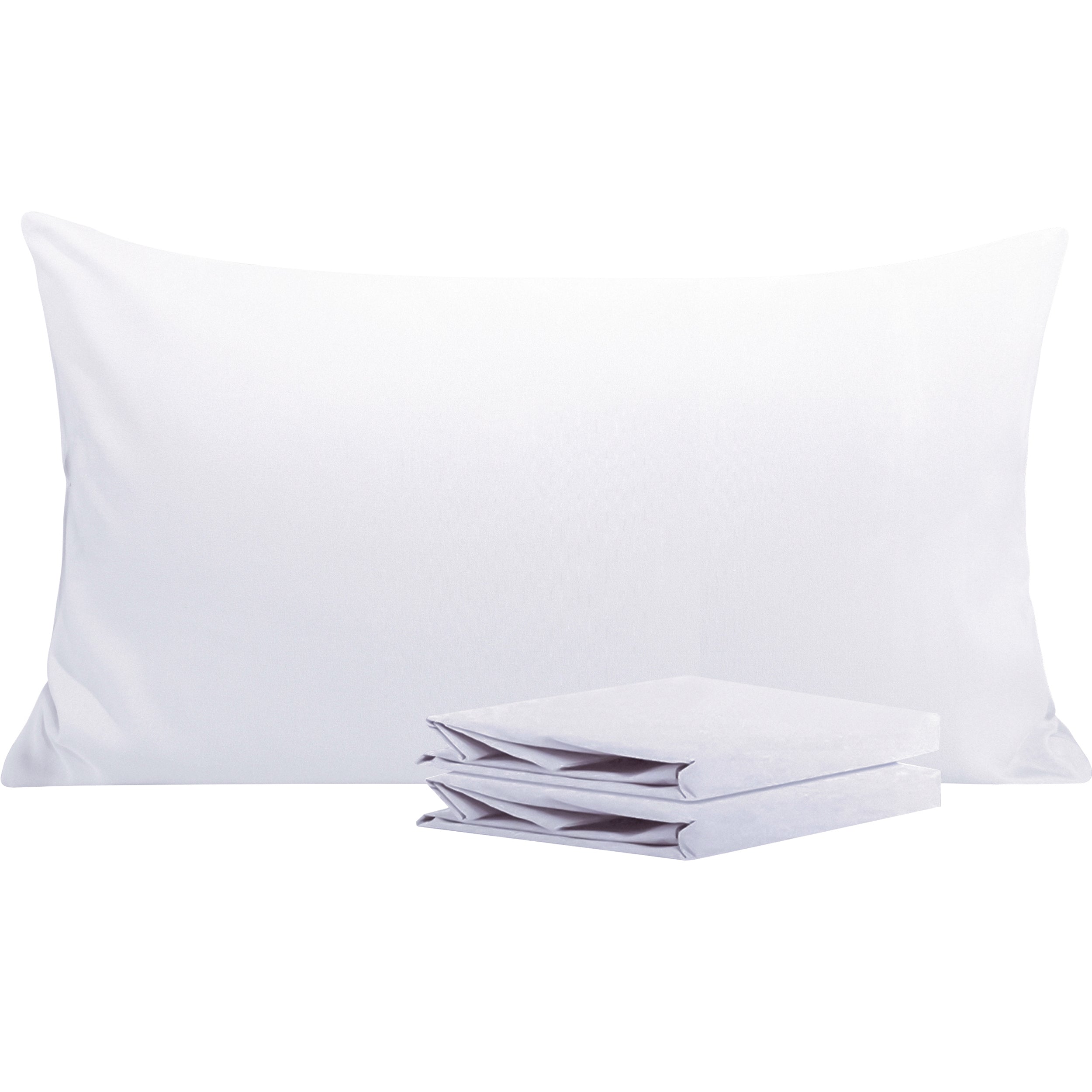 2-Pack Standard Pillowcases – Soft Brushed Microfiber, Wrinkle & Fade Resistant