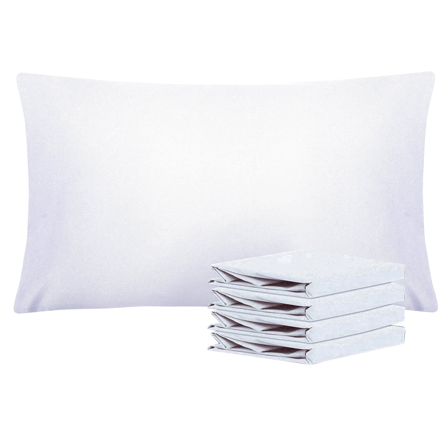2-Pack Standard Pillowcases – Soft Brushed Microfiber, Wrinkle & Fade Resistant