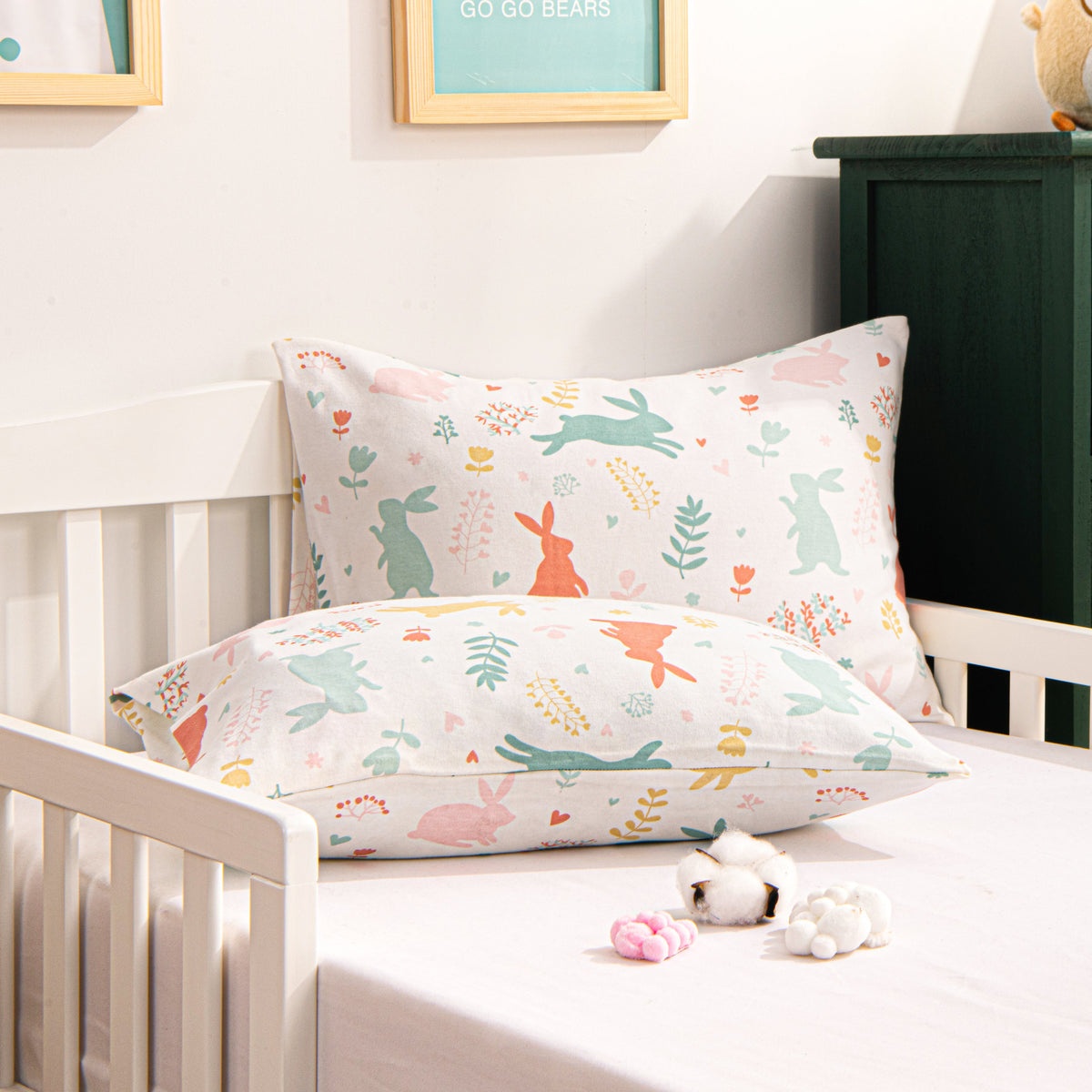 2 Pack Cotton Jersey Knit Toddler Travel Pillowcases|NTBAY?? - NTBAY