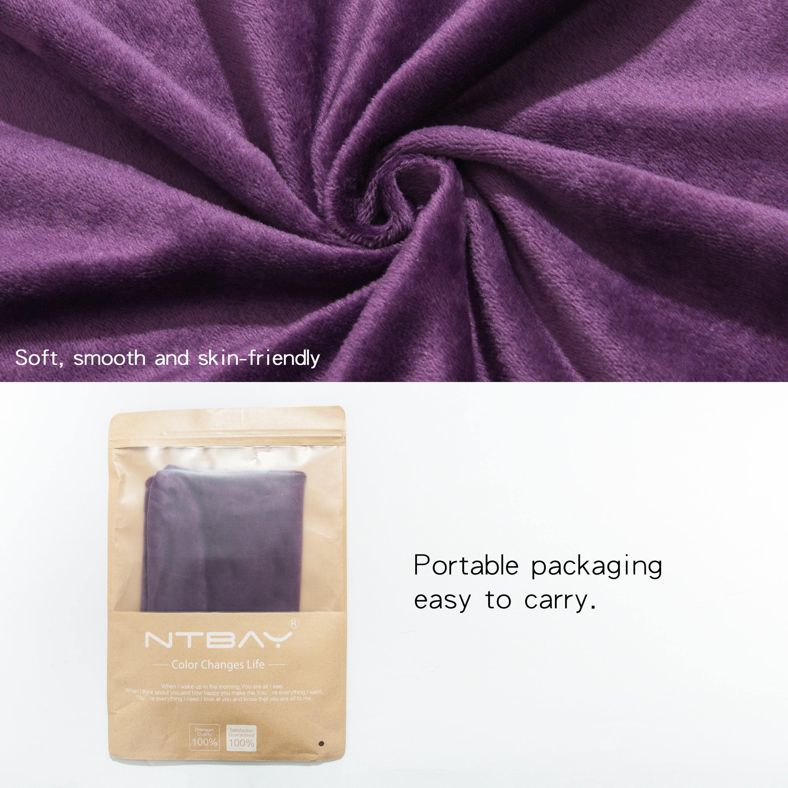 NTBAY Cozy Velvet Throw Pillow Cover,Euro Square Pillowcase - NTBAY