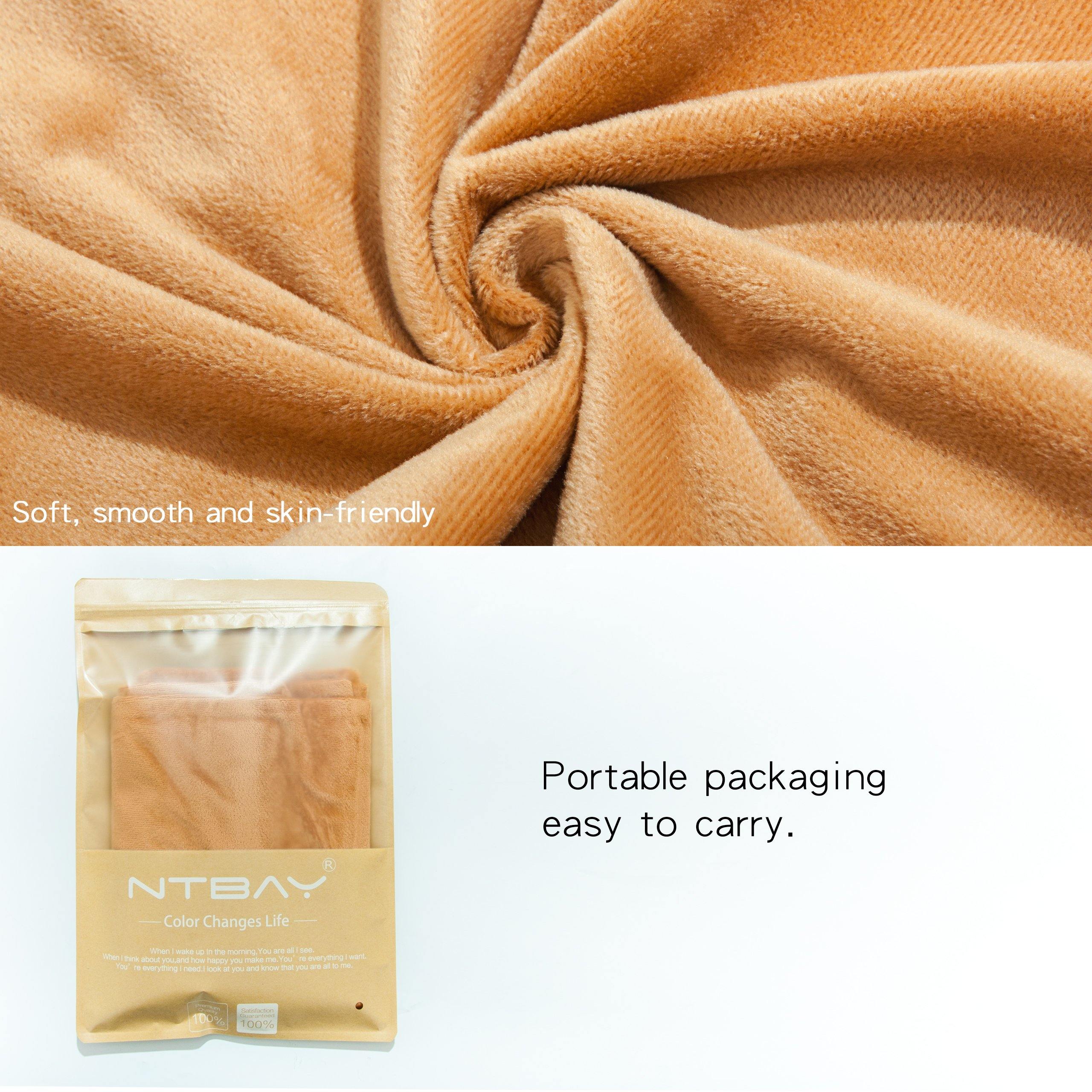 NTBAY Cozy Velvet Throw Pillow Cover,Euro Square Pillowcase - NTBAY