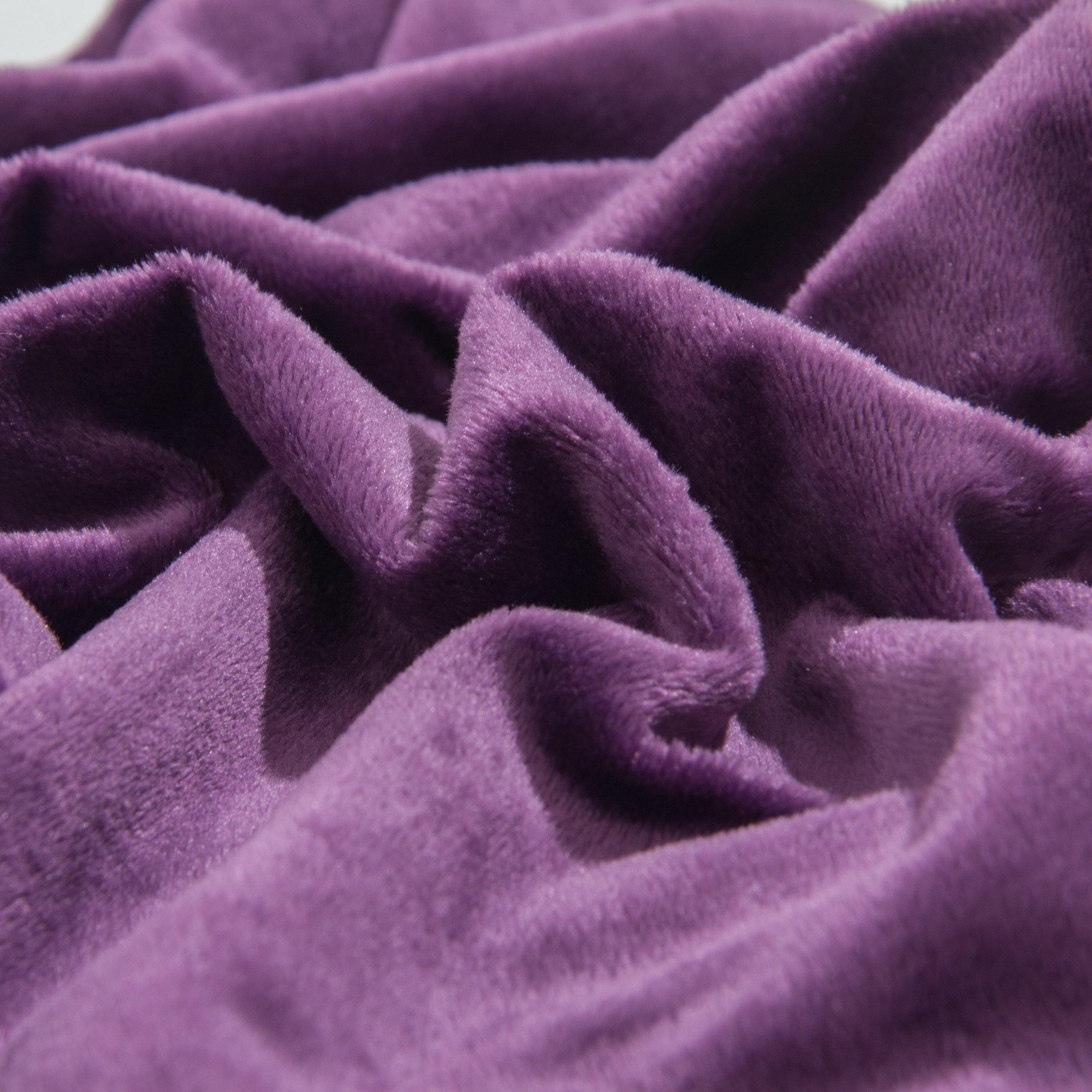 NTBAY Cozy Velvet Throw Pillow Cover,Euro Square Pillowcase - NTBAY