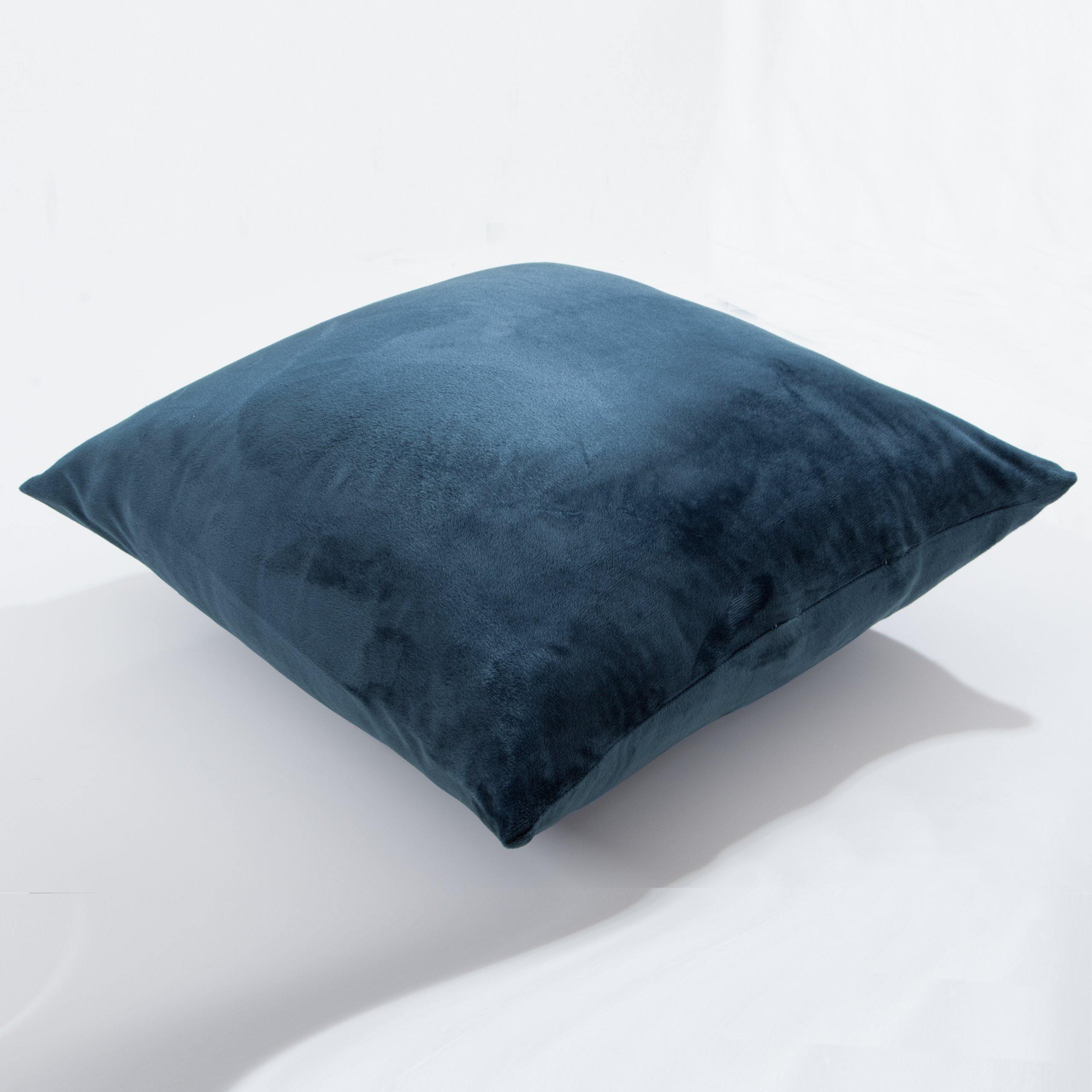 NTBAY Cozy Velvet Throw Pillow Cover,Euro Square Pillowcase - NTBAY