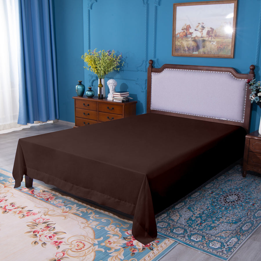 Ultra-Soft Microfiber Flat Sheet - Breathable & Cozy detail view by Fasiano