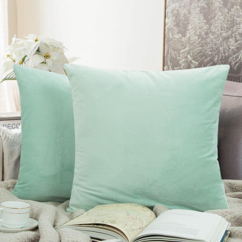 NTBAY 2 Pack Cozy Velvet Throw Pillow Cover - NTBAY