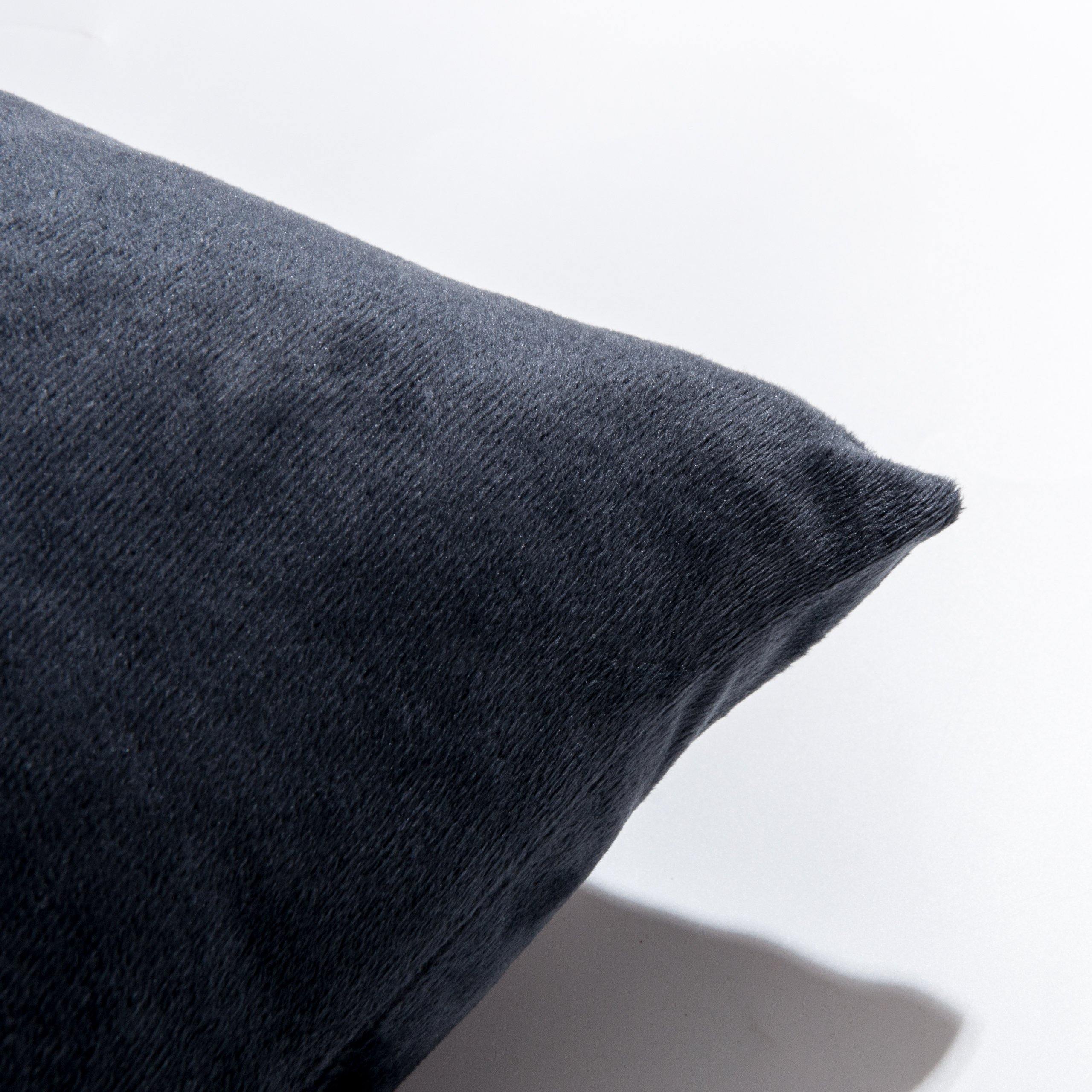 NTBAY Cozy Velvet Throw Pillow Cover,Euro Square Pillowcase - NTBAY