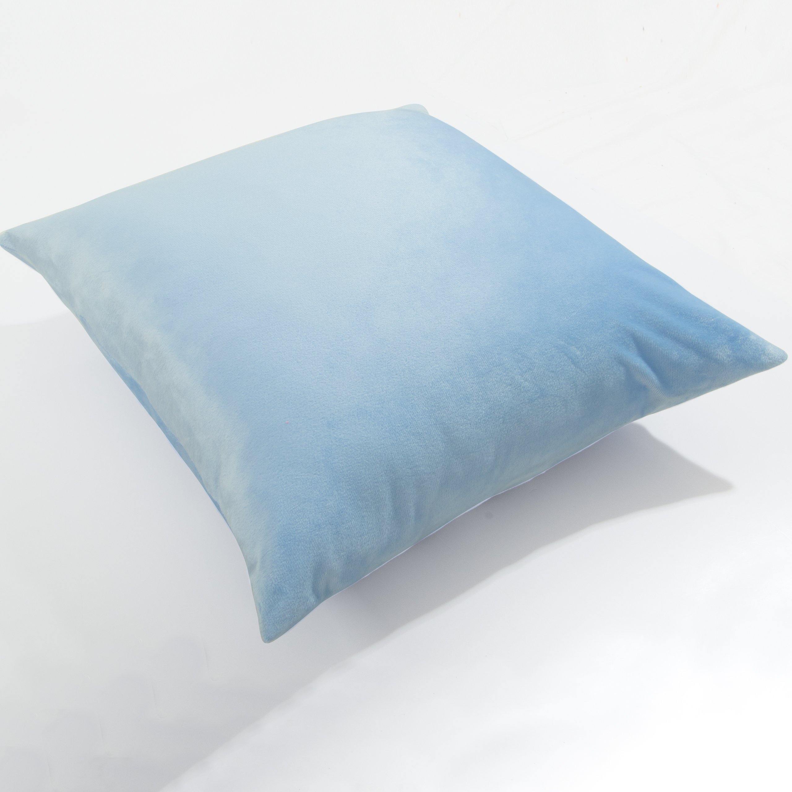 NTBAY Cozy Velvet Throw Pillow Cover,Euro Square Pillowcase - NTBAY