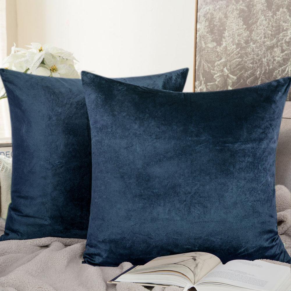NTBAY 2 Pack Cozy Velvet Throw Pillow Cover - NTBAY