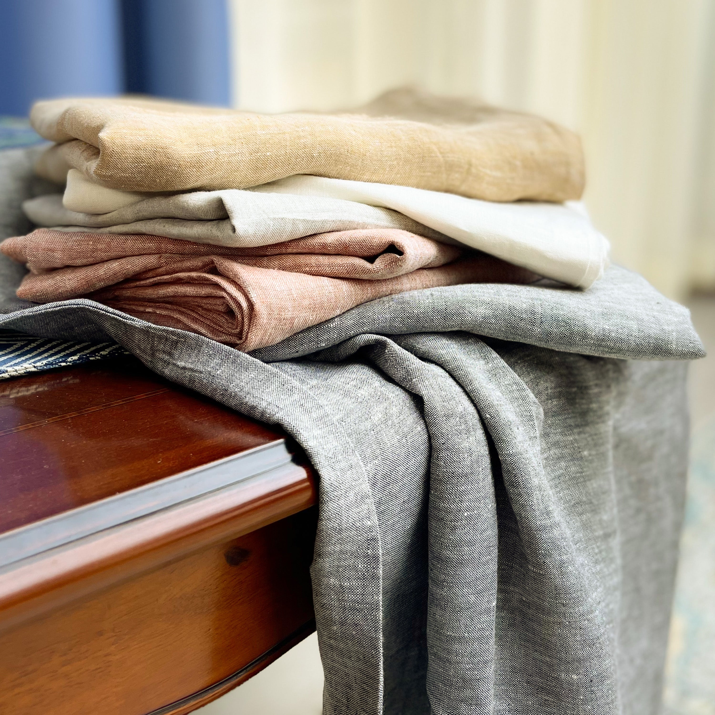 French Linen Pillowcases - 2 Pack, Breathable & Cooling, Envelope Closure