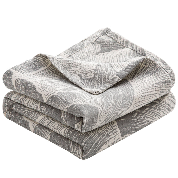 3-Layer Cotton Muslin Blanket - Soft, Breathable, and Lightweight Quilt