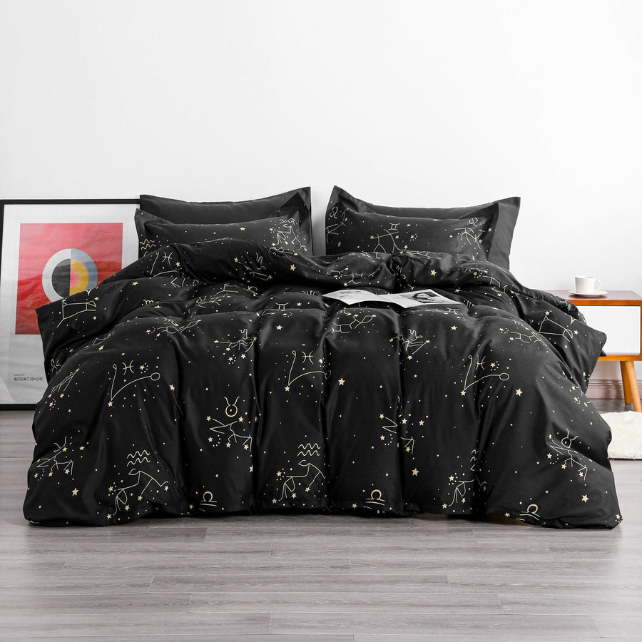 2/3 Pieces Constellation Pattern Microfiber Duvet Cover Set product image by Fasiano