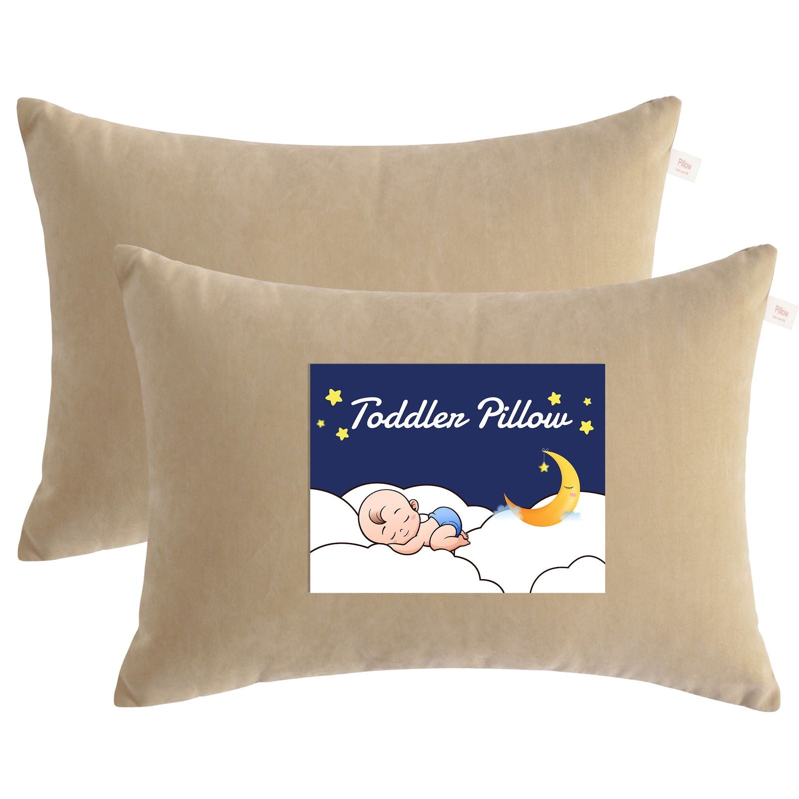 2 Pack Microfiber Soft Toddler Pillows bedding essential by Fasiano