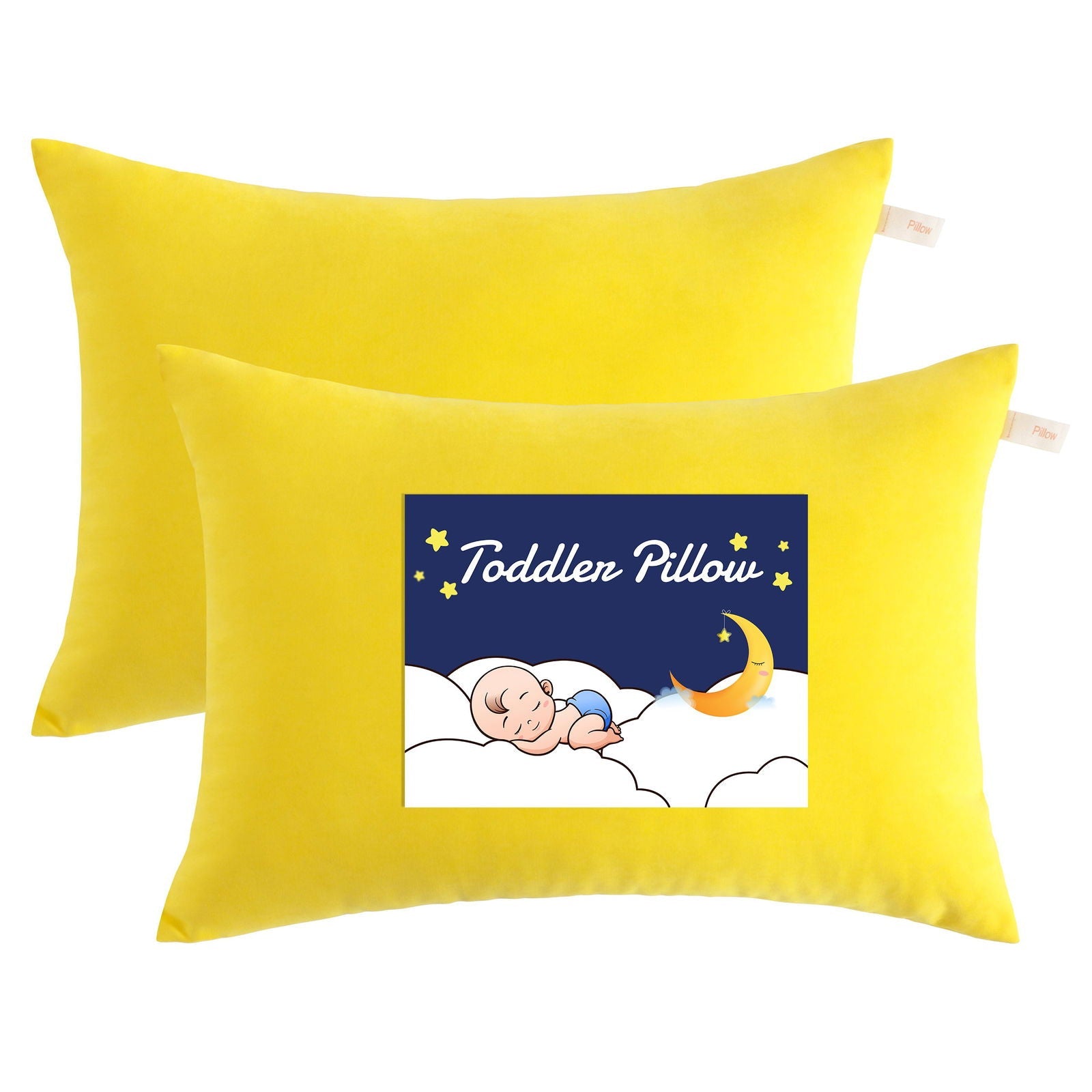 2 Pack Microfiber Soft Toddler Pillows bedding essential by Fasiano