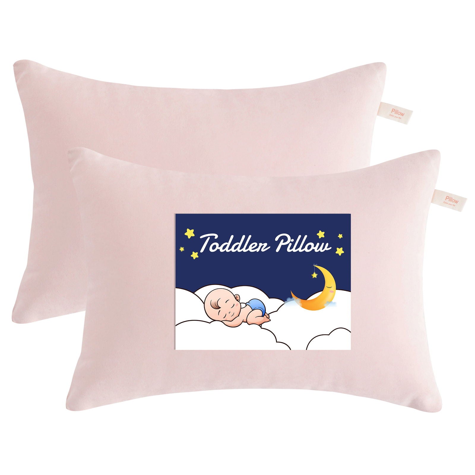 2 Pack Microfiber Soft Toddler Pillows texture view by Fasiano