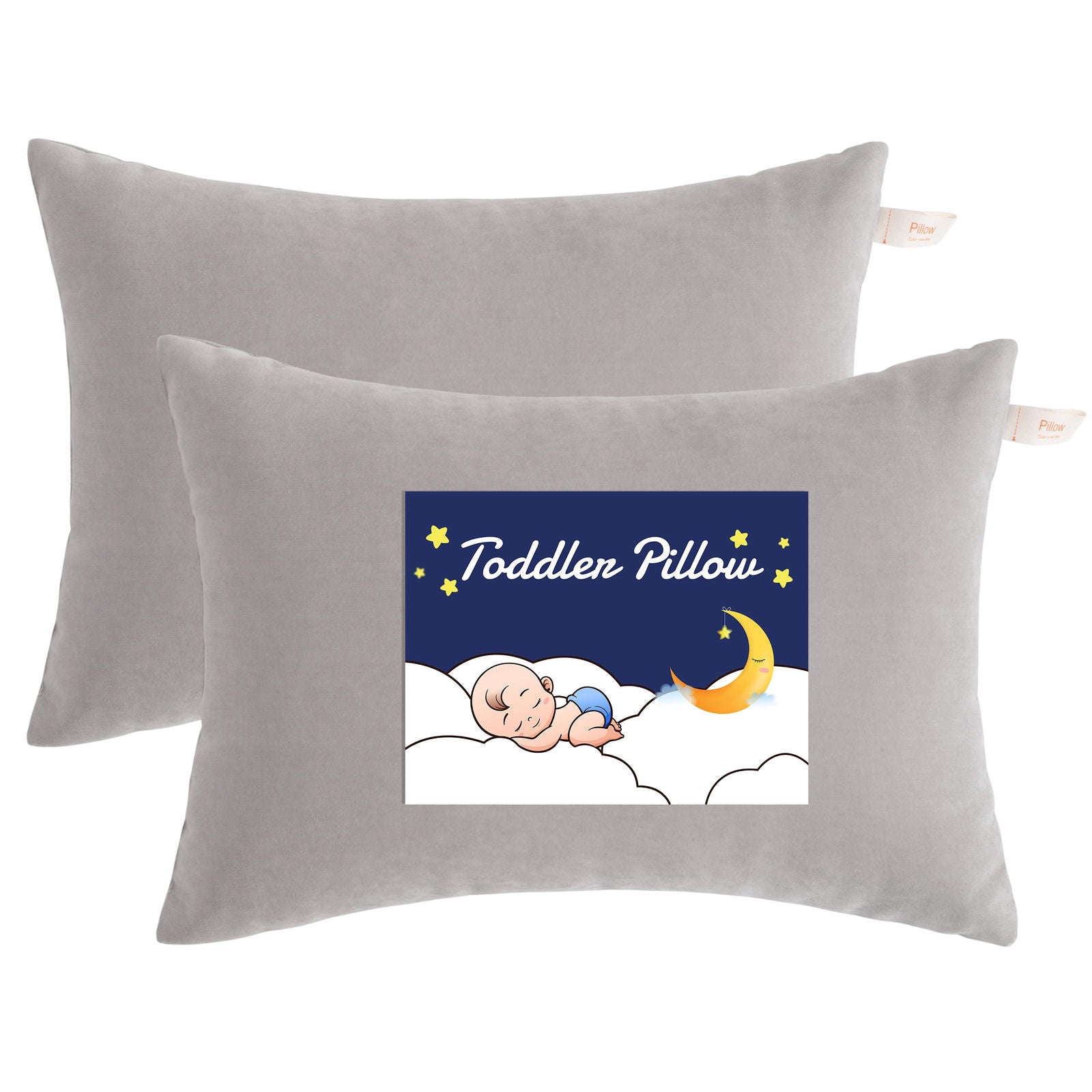 2 Pack Microfiber Soft Toddler Pillows texture view by Fasiano