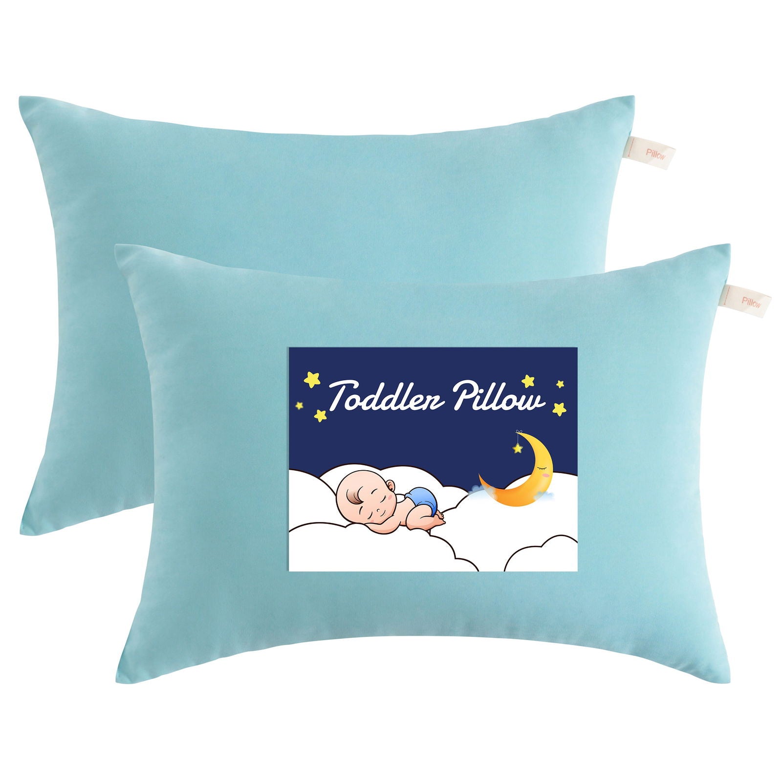 2 Pack Microfiber Soft Toddler Pillows texture view by Fasiano