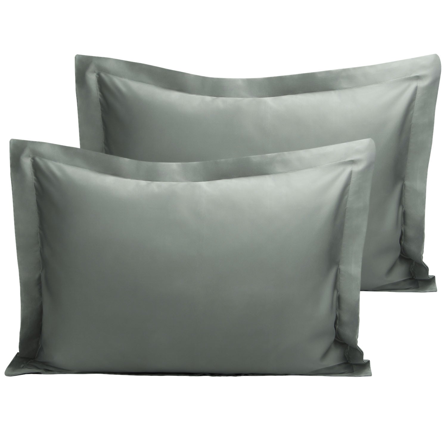 2 Pack Satin Pillow Shams with Envelope Closure bedding essential by Fasiano