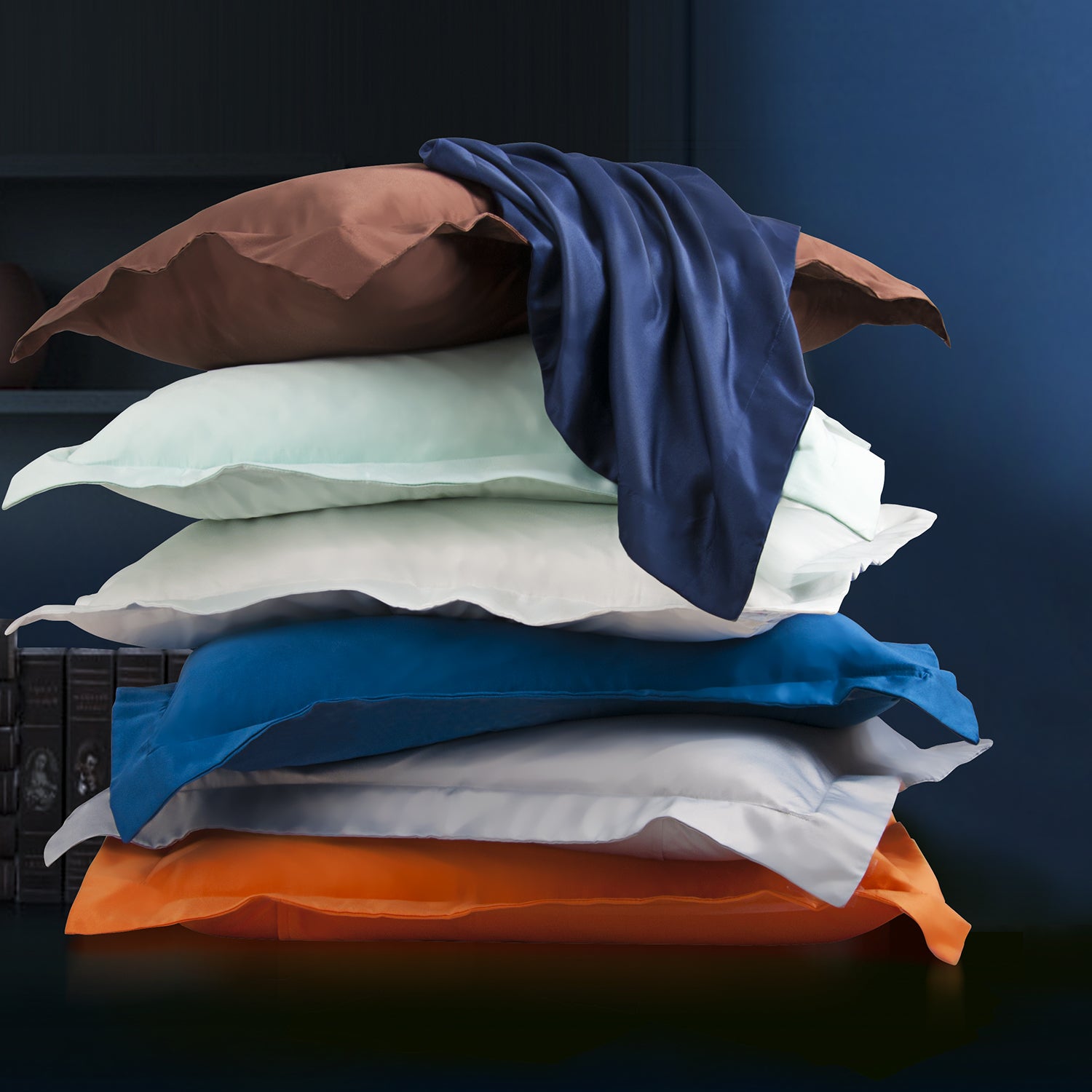 2 Pack Satin Pillow Shams with Envelope Closure texture view by Fasiano