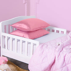 2 Pack Satin Toddler Pillowcases with Envelope Closure product image by Fasiano