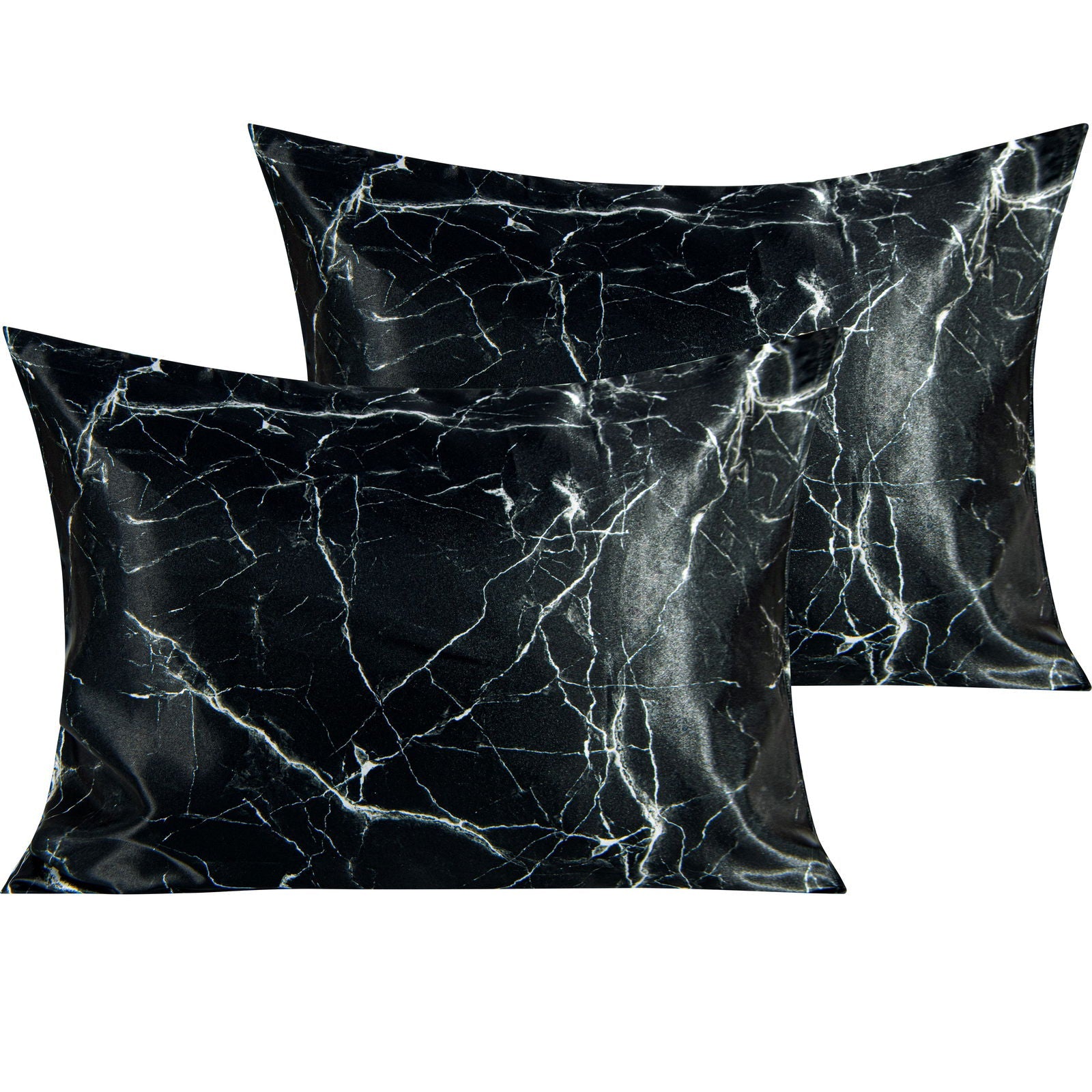 2 Pack Silk Satin Pillowcases with Envelope Closure texture view by Fasiano