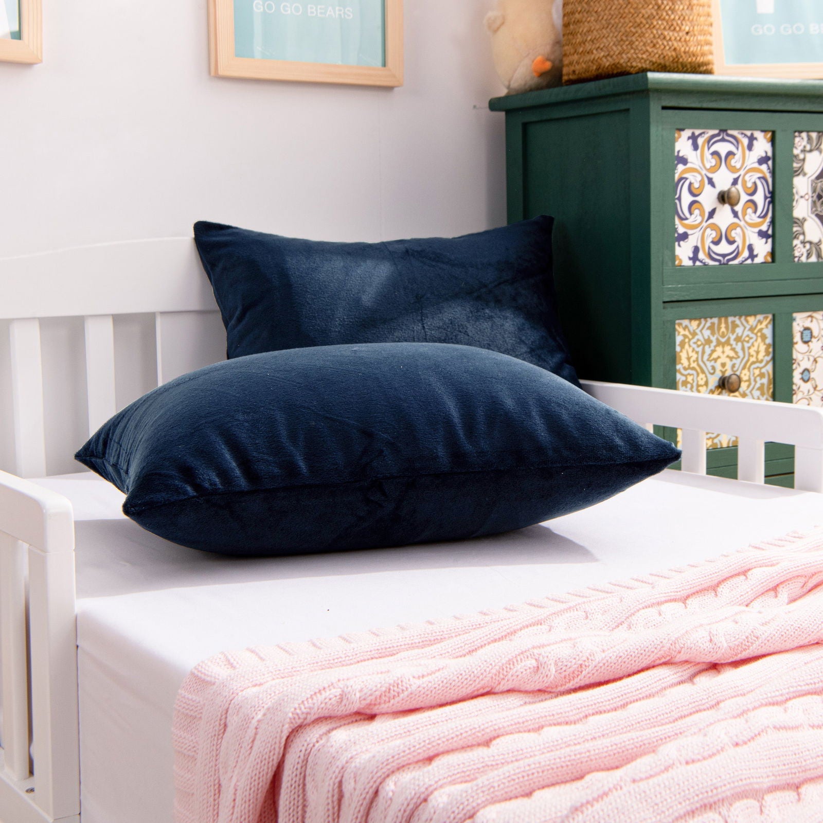 2 Pack Soft Velvet Toddler Pillowcases detail view by Fasiano