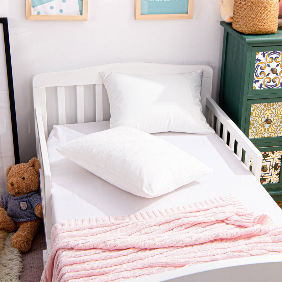 2 Pack Soft Velvet Toddler Pillowcases size and color view by Fasiano