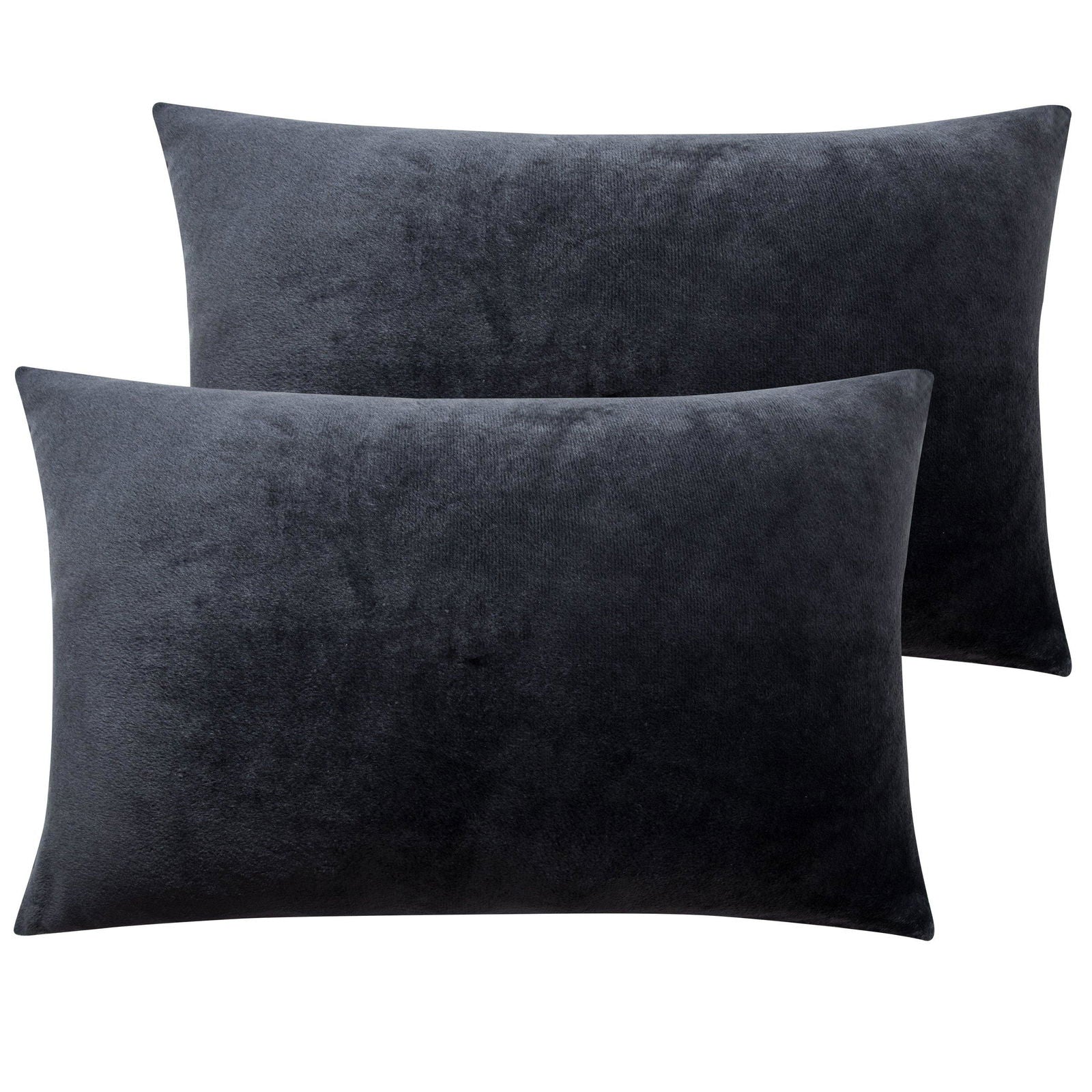2 Pack Zippered Velvet Pillowcases detail view by Fasiano