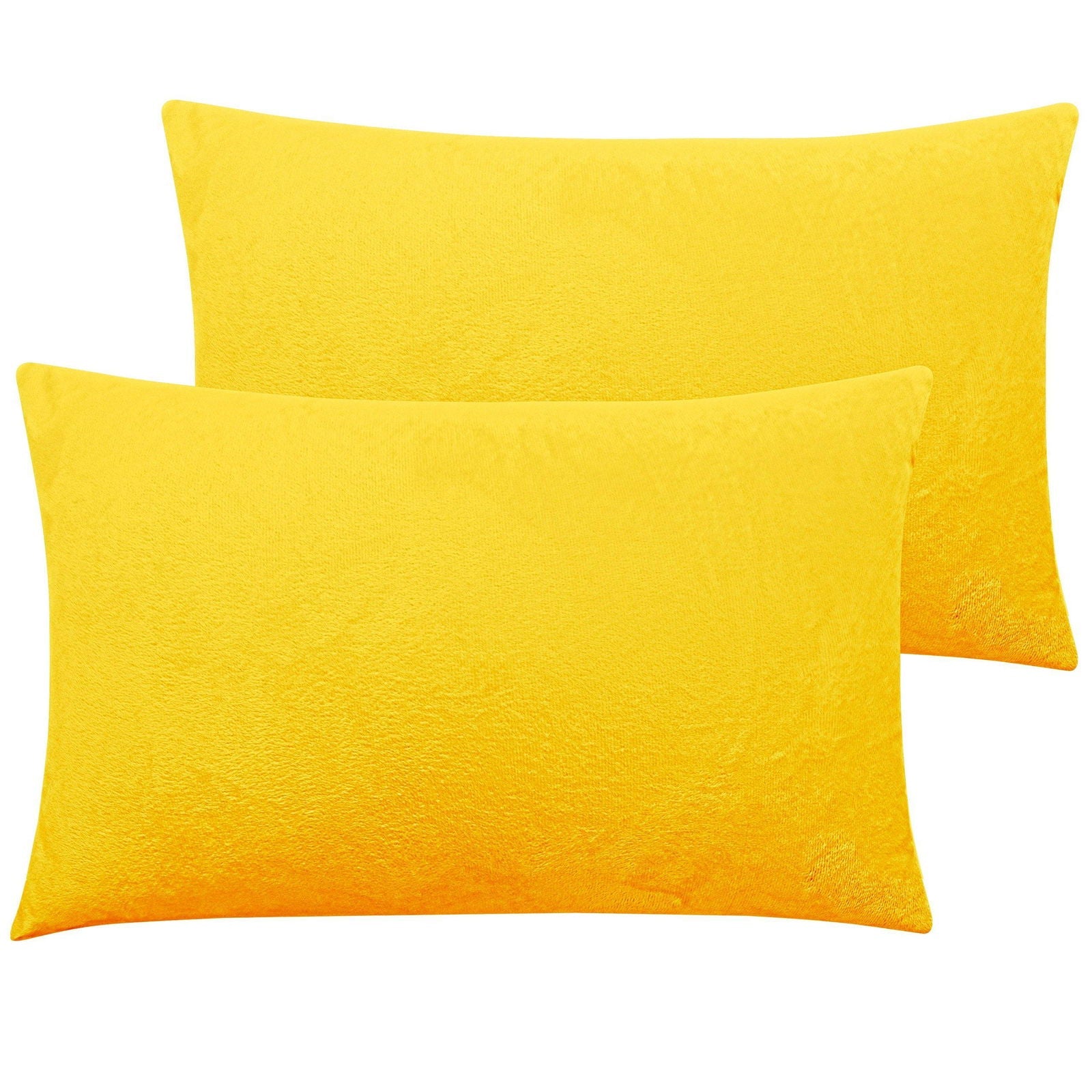 2 Pack Zippered Velvet Pillowcases size and color view by Fasiano