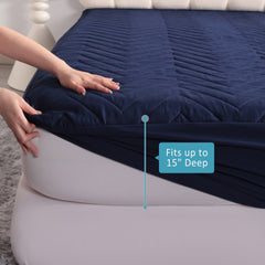 Waterproof Mattress Protector with 15" Deep Pocket
