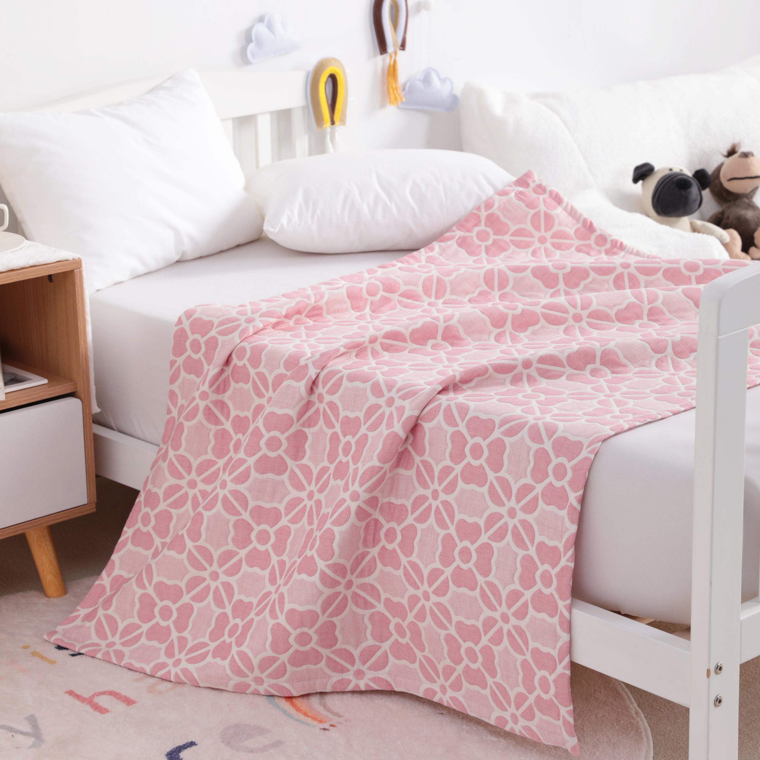 3 Layer Muslin Cotton Jacquard Toddler Blanket|NTBAY?? - NTBAY
